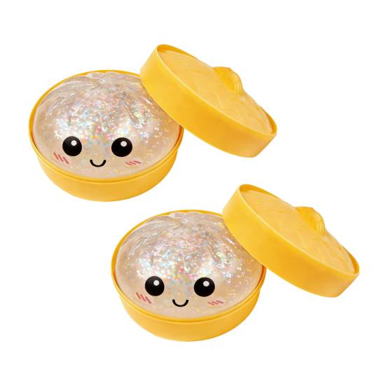 Steamed Bun Squeeze Toy Soft TPR Fidget Toys Sensory Stress Reliever Cute Slow-Rising