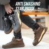 Men's Safety Shoes Insulated Labor Protection Shoes Breathable Anti Smashing Puncture Comfortable Men's Safety Tennis Steel Toe