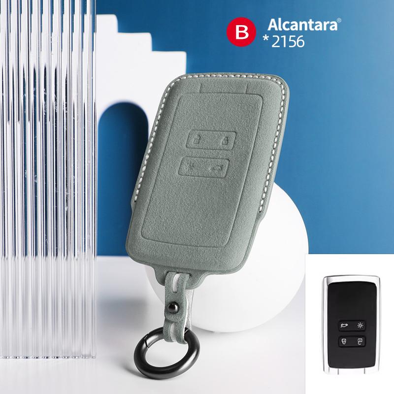 

Interior Mouldings Alcantara For Renault Dacia Koleos Captur Megane Clio Scenic Talisman Arkana Sandero Car Key Case Accessories