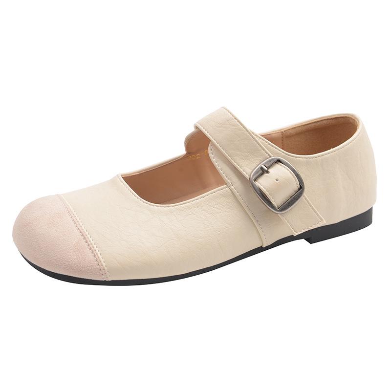 

Round Toe Cute Color Block Sandals - 2025 Korean Style Soft Sole for Women & Girls 35