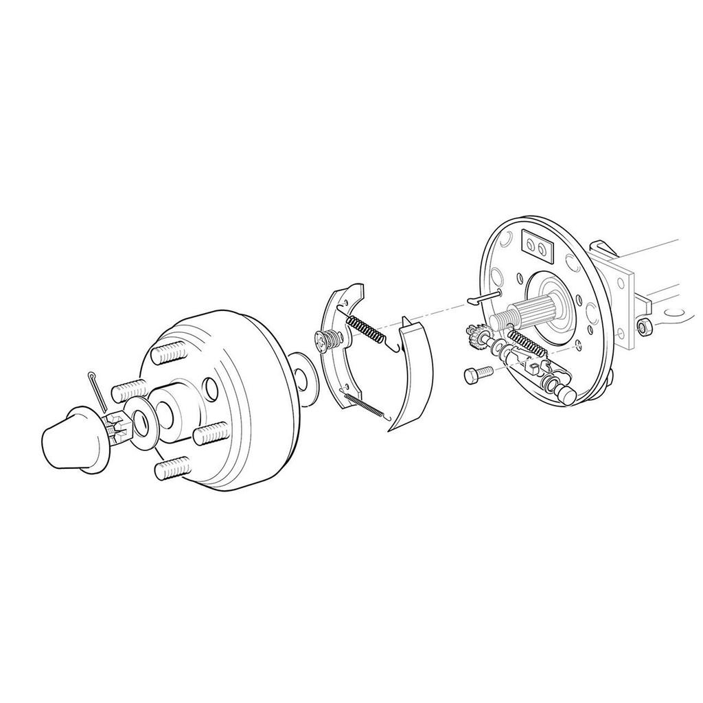 Rear Brake for EZGO Gas TXT RXV 1200 2004-2009 21807 G1