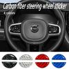 Car Steering Wheel Stickers Carbon Fiber Sticker Accessories For R Design Xc60 V60 S60 V40 V50 S40 S80 C30 Xc40 Xc70 Xc90