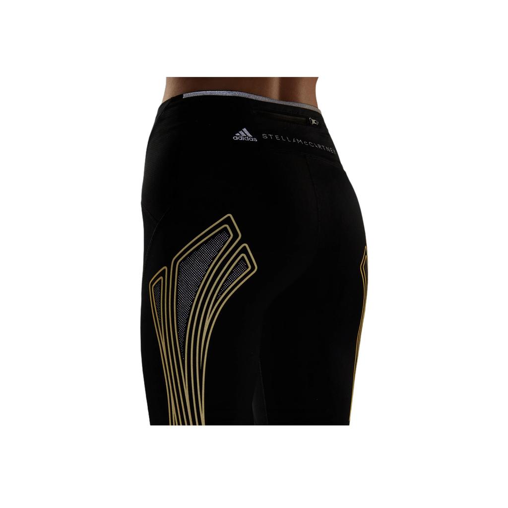 Adidas Solid Color Logo Print Tight Fitness Pants Women Pants Black HG6861