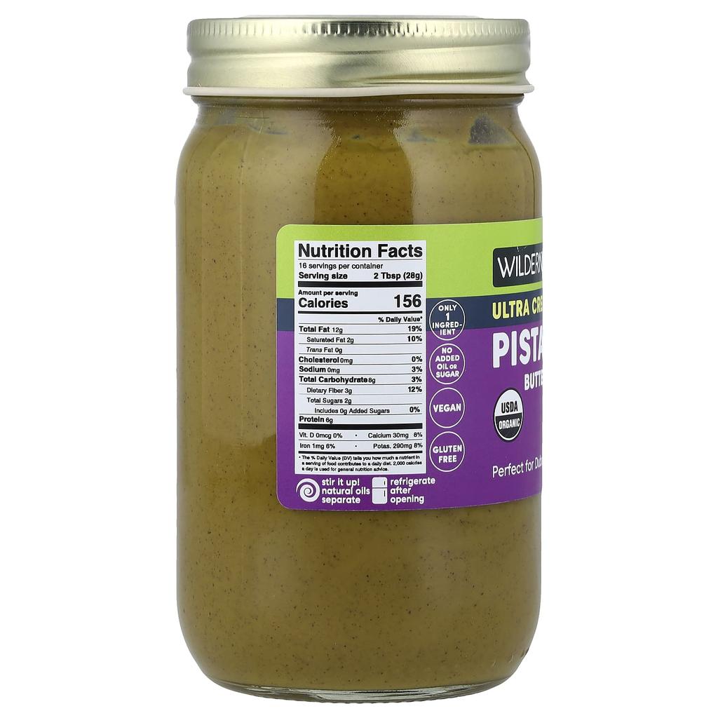 Wilderness Poets, Pistachio Butter, Ultra Creamy, 16 oz (453 g)