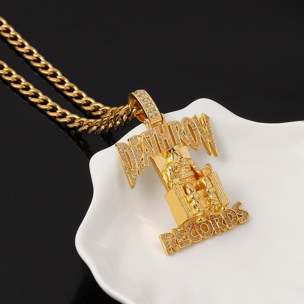 Collana Da Basket Uomo Con Ciondolo Rock Punk Hip Hop - 2 Pezzi In Oro E Argento - Regalo Per Appassionati Di Sport E Musica