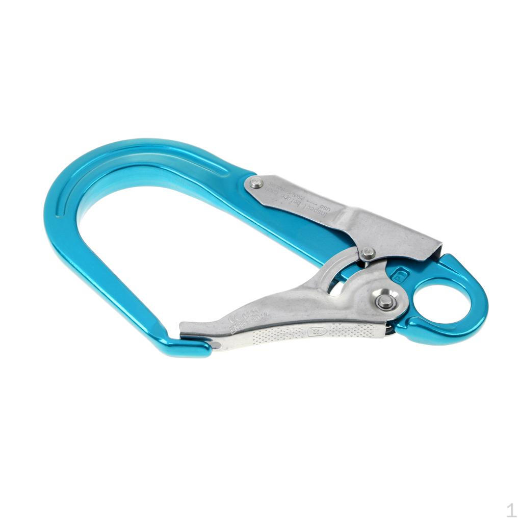 25KN Aluminum Alloy Clip for Climbing and Rappelling Lanyard - Available in Two Colors