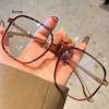 Big Frame Anti-UV Blue Rays Glasses Fashion Vision Care Ultra-light Myopia Glasses Frame PC Eyeglasses Women blue light blocking