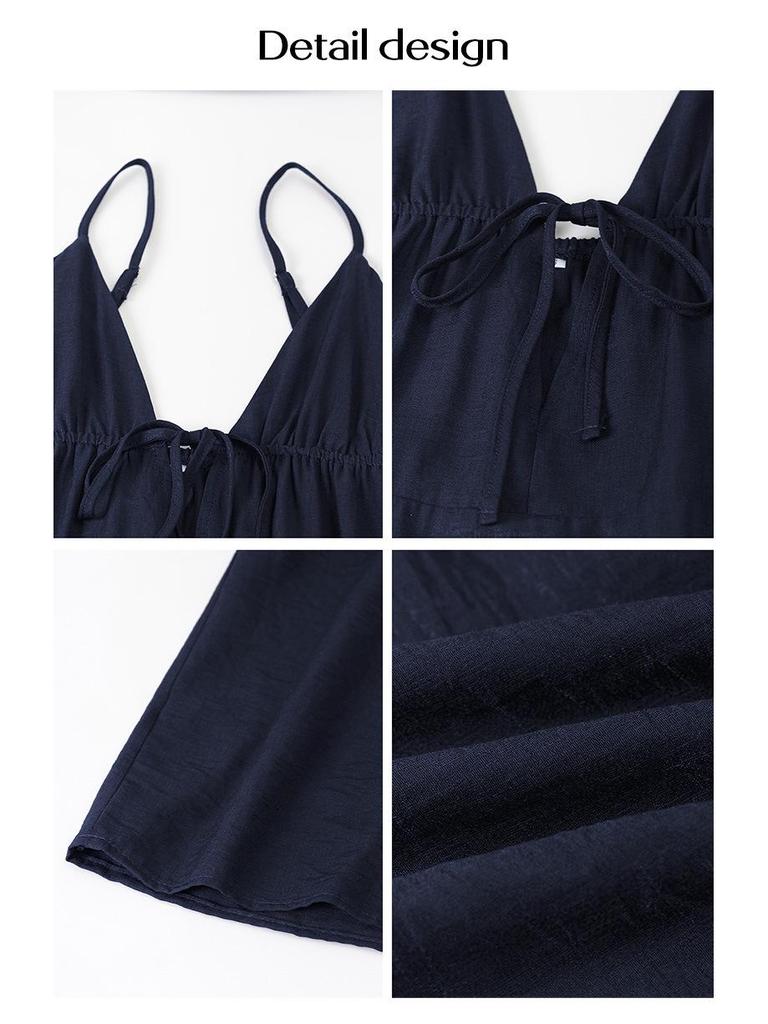 Elegant European & American Strappy Bandeau Long Dress - Autumn/Winter 2026 Women's Collection