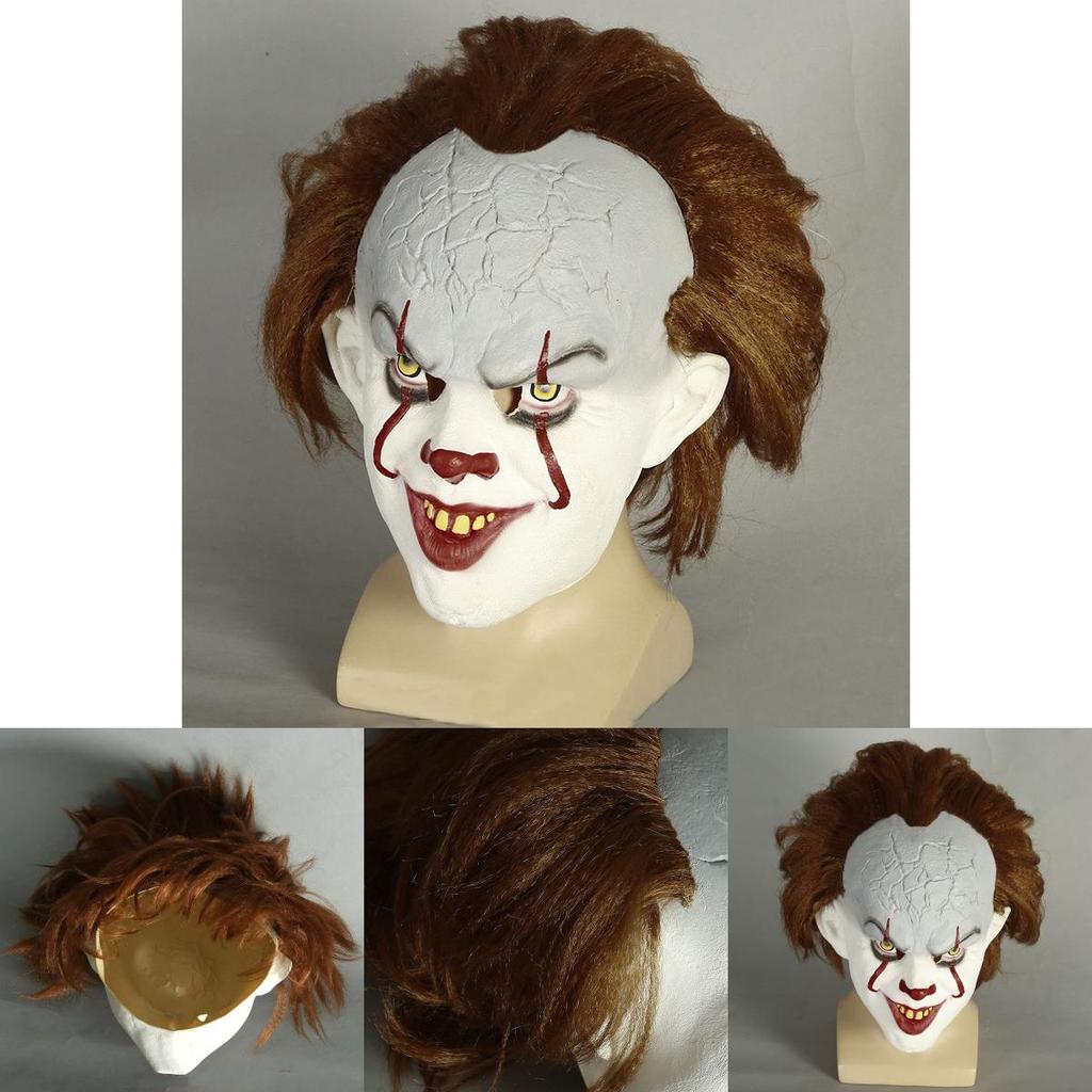 Classic Stephen King's It Pennywise Latex Mask For Unforgettable Halloween Celebrations