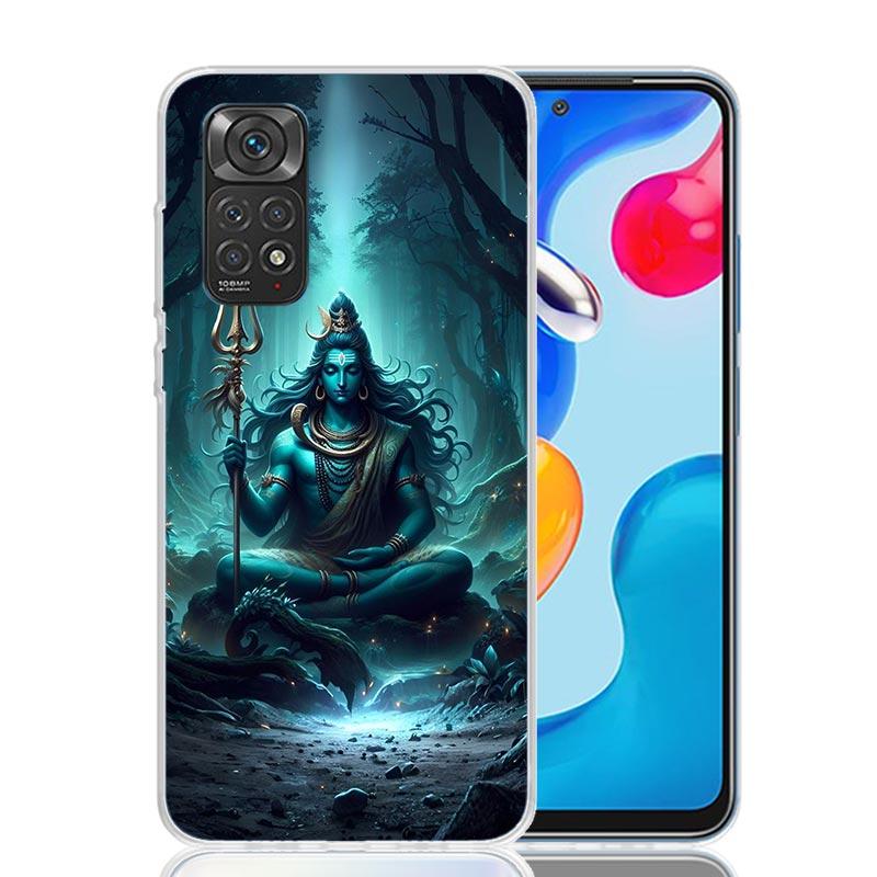 Lord Shiva Hindu God Buddha India Phone Case For Xiaomi Redmi Note 15 14 13 12S 12 Pro Plus 11S 11E 11 11T 10S 10 Art Soft Patte