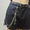 European American Spring Star Waist Chain Women's Fashion with JK Skirt Shorts Pendant
