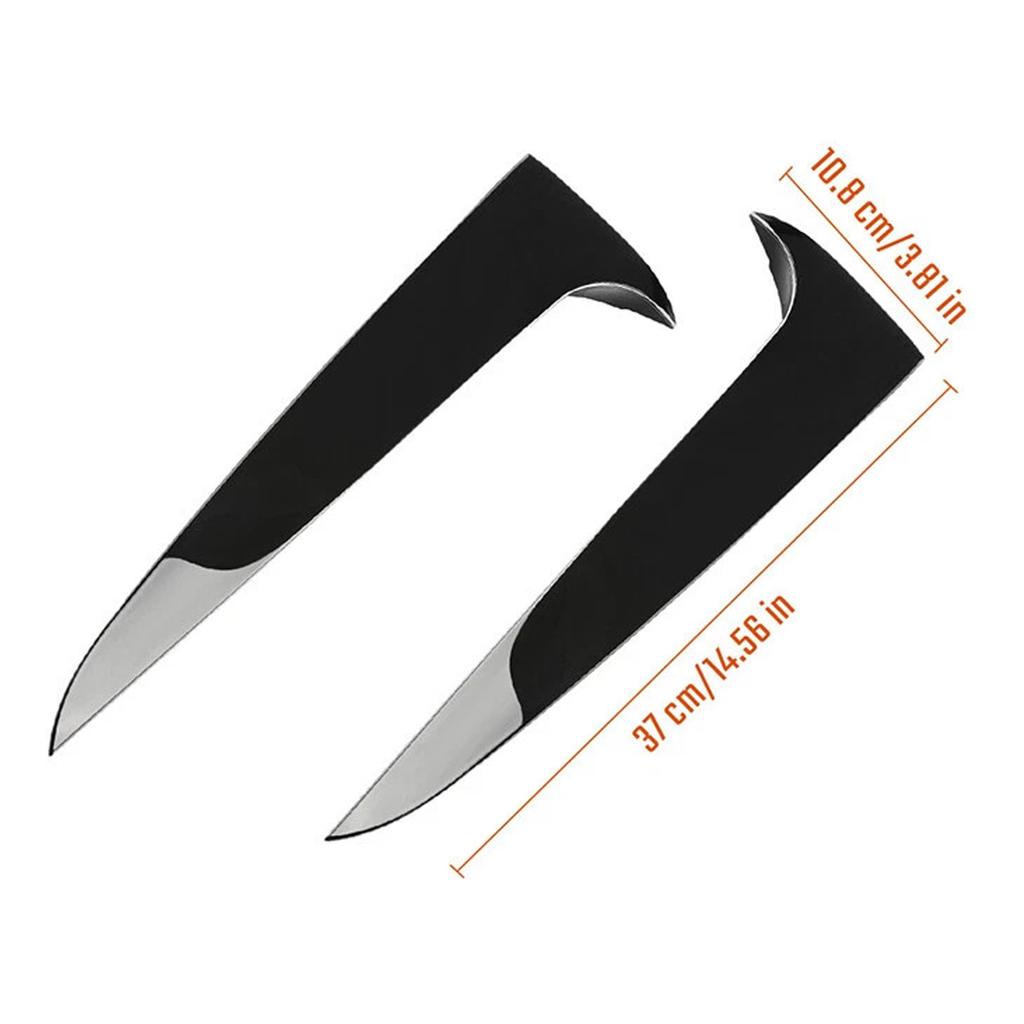 Gloss Black Pair Rear Window Side Wing Spoiler For BMW X3 F25 2011-2017