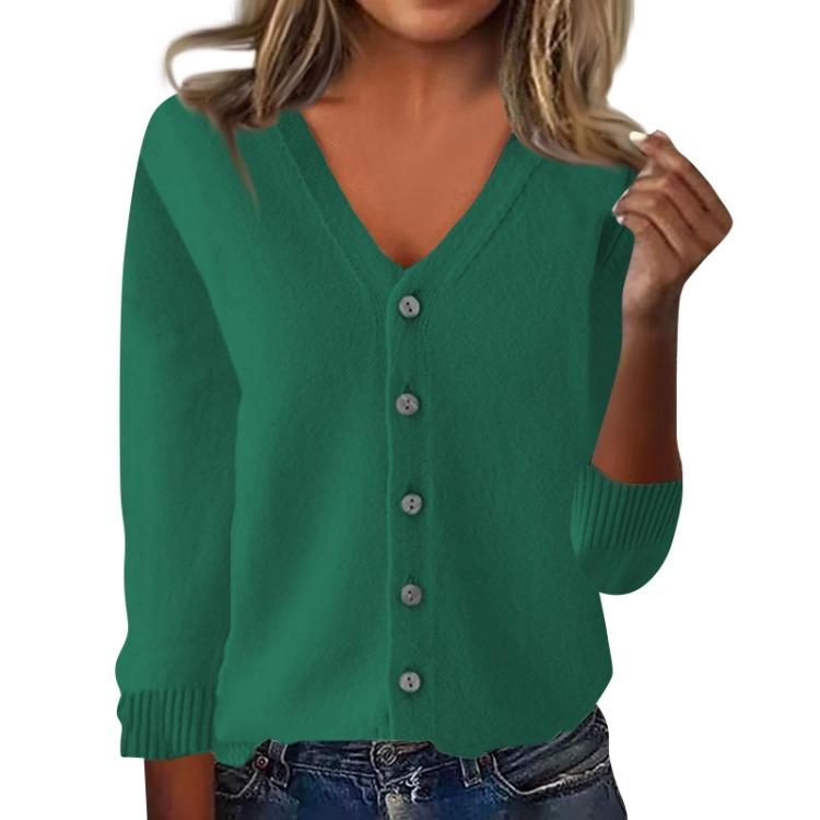 Women Casual Long Sleeve Knit Cardigan Loose Fit Fashion Top Jacket