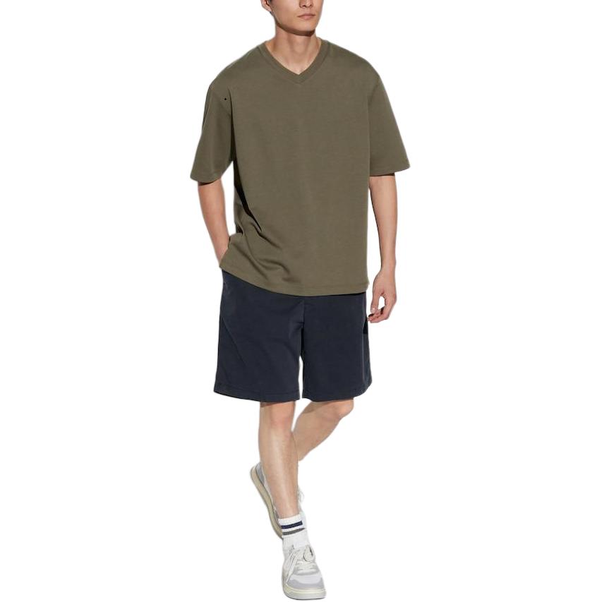 Uniqlo Comfortable Versatile Solid Color Loose Casual Shorts Men Shorts Black 470482-09