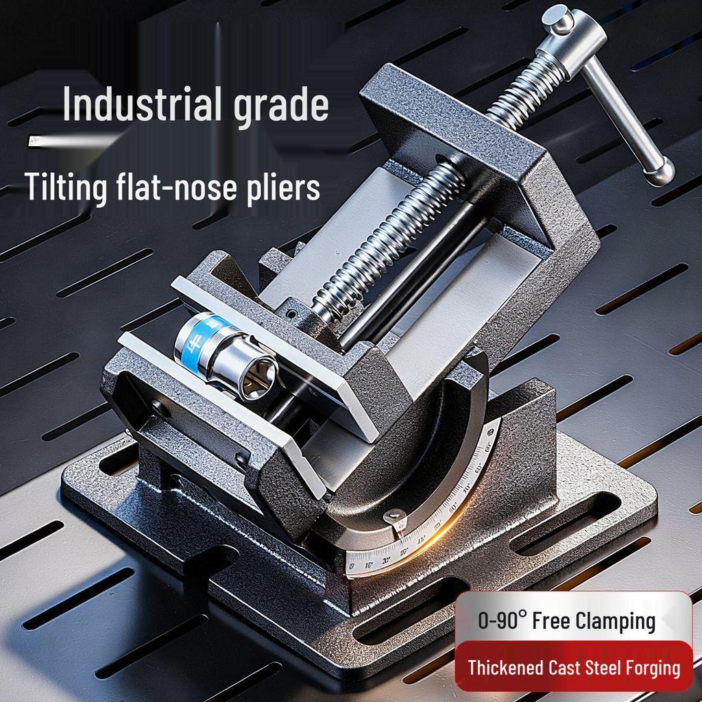 Heavy-Duty Multifunctional 360° Rotating Bench Vise for Industrial and Household Use