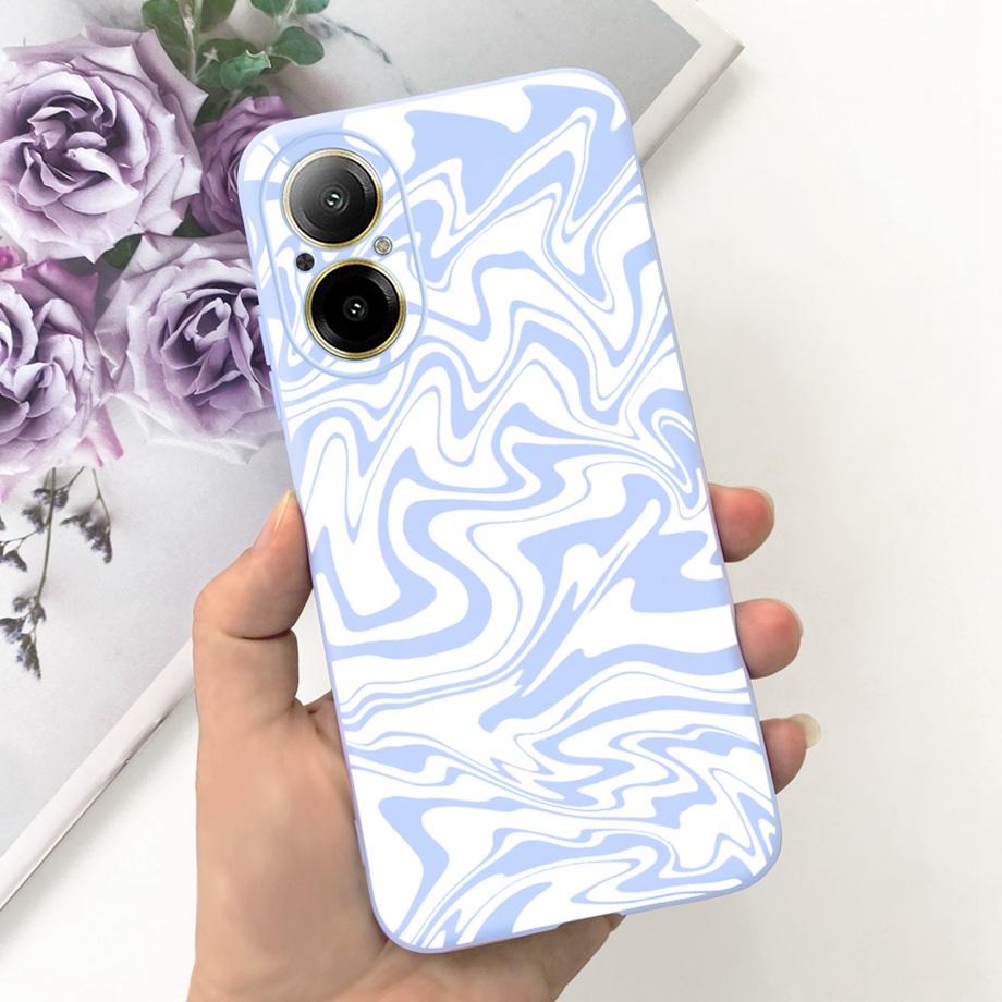 Hülle Für Oppo Realme C67 4G RMX389 Handyhüllen Schwarze Katze Mondnacht Weiches Silikon Stoßfeste Rückabdeckung Für RealmeC67 4G Funda
