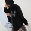 Y2k Aesthetic Women Hip Hop Hoodies Butterfly Printed Zip-up Jacket Female Goth Harajuku Grunge Punk Streetwear Coat