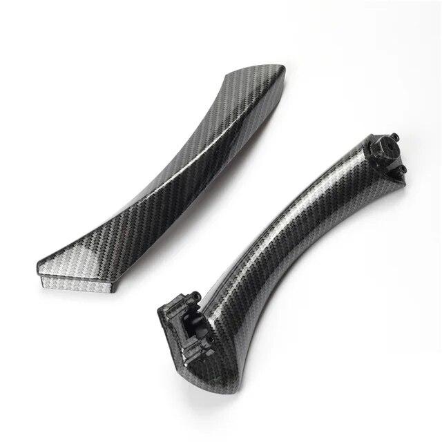 Car Interior Passenger Door Handle Pull Carbon Fiber Kit RHD LHD For BMW 3 Series E90 E91 E92 316 318 320 325 328i 2004-2012