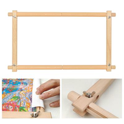 Gobelin-Scroll-Stickrahmen aus Holz, Kreuzstich, DIY-Handwerk, Nähwerkzeug