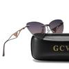 GCV Brand new Women 2 In 1 Polarized Sunglasses Anti blue light glasses butterfly frame multifunctional Medical applicability