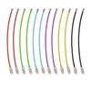 5/10/20/40PCS Stainless Steel Wire Keychains Assorted Colors Durable Screw Locking Keychain 150x1.5mm Cable Rope Key Circles ZYF