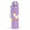 1PC Hen And Baby Chicks Cartoon Print 750ml Color Plastic Sports Water Bottle Leakproof Flip Straw Lid Suitable for Sports Office Home Use