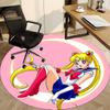 1pc Sailor Moon Eternal Office Round Area Rug,  Under Office Chairs Bedroom Living Room Home Decor a0926156