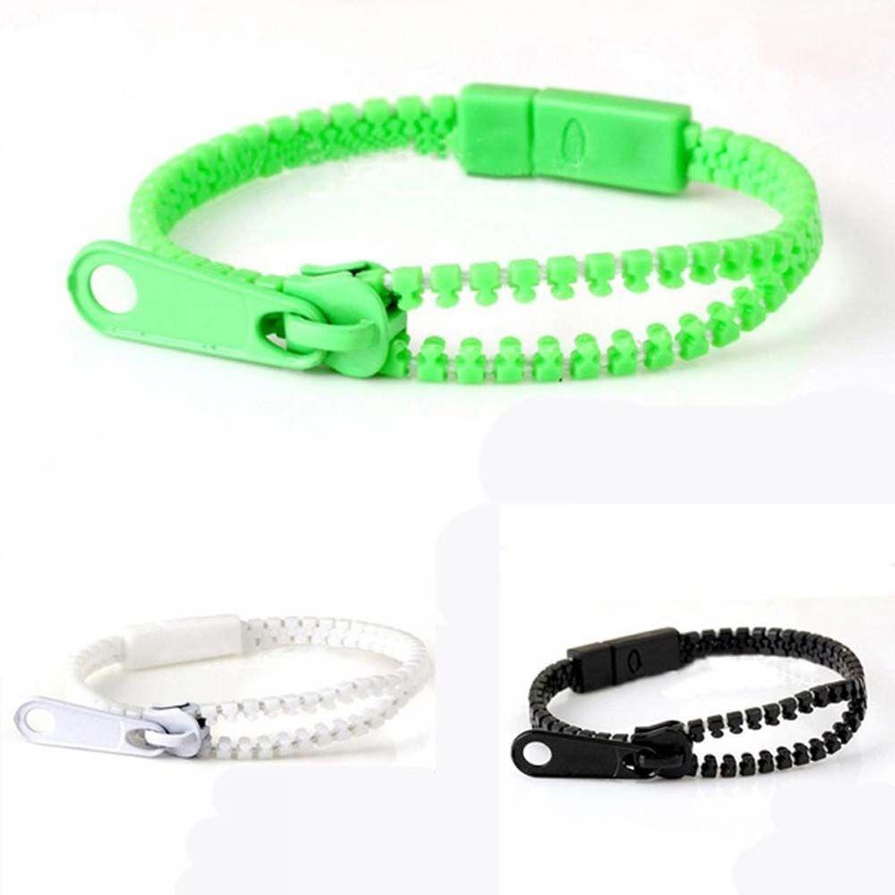 5PCS Jewelry Zip Wristband Gifts For Kids Bracelets Zipper Bracelet Eco-friendly Plastic Bangles
