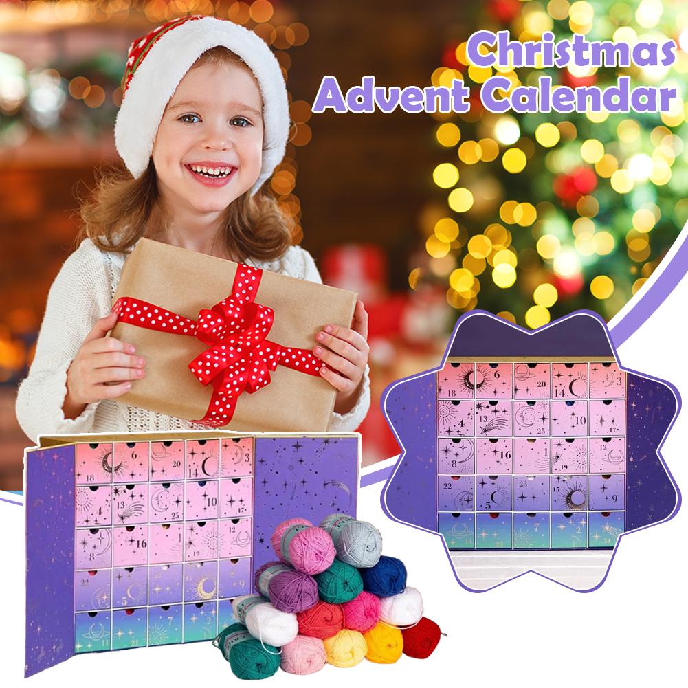 Yarn Christmas Advent 25 Days Knitting Supplies Crochet Society Countdown Calendar For Women Mothers Enthusiasts Winter Projects