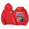 Rapper Blessd Sisabe Albüm Turu Tişörtlü Kapüşonlu Sweatshirt Erkek Kadın Moda Hip Hop Retro Sweatshirt Oversize Kapüşonlular