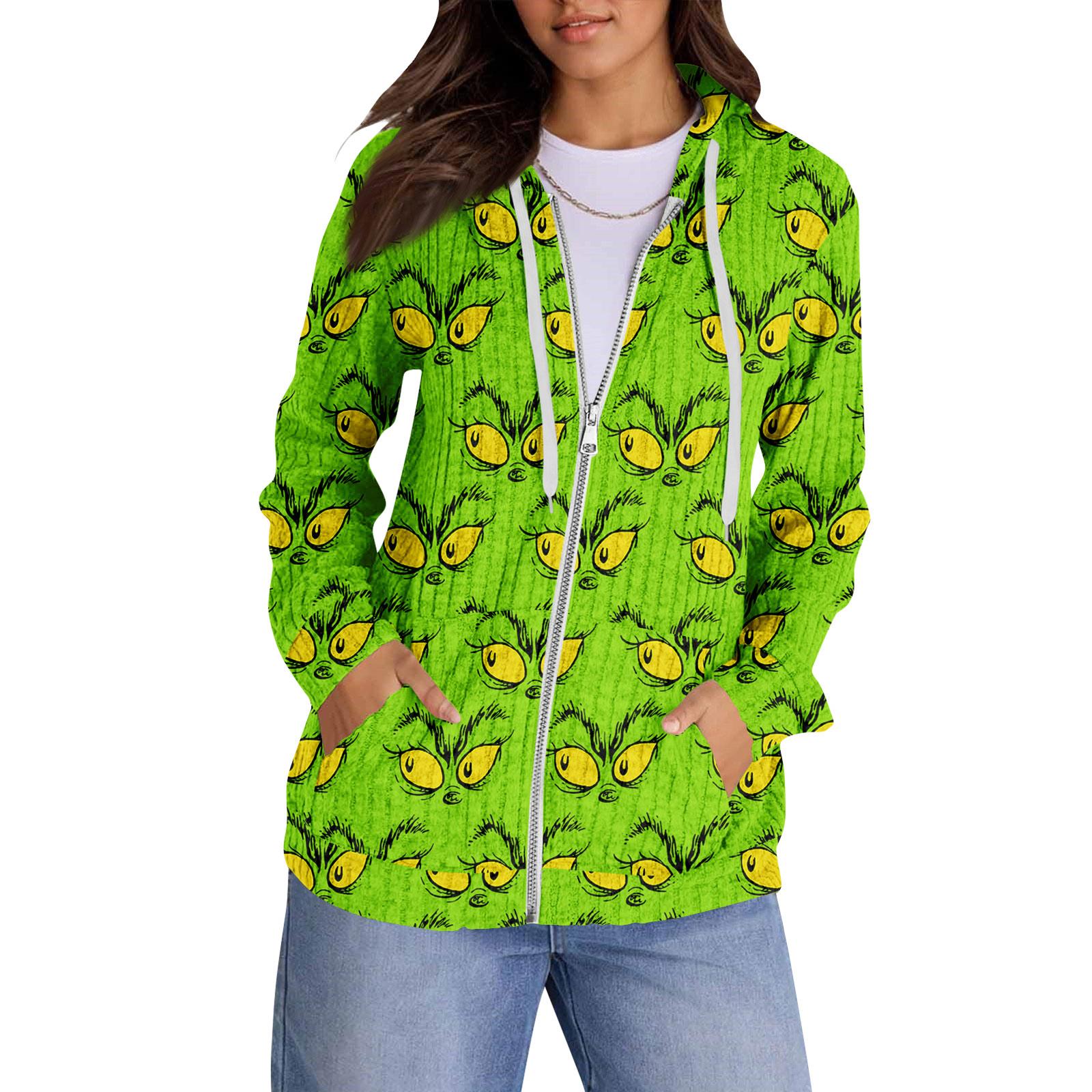 

Толстовки с капюшоном для женщин, модные топы, повседневная осенняя мода, свитшот с длинным рукавом и карманами, легкий пуловер XL зелёный