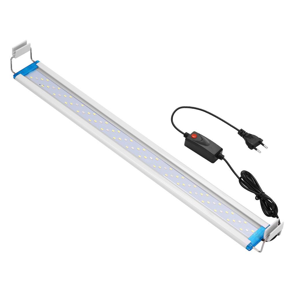 Ultra-Thin Aquarium LED Light with Blue-White Tricolor for Aquatic Plants and Fish Tanks