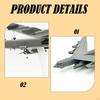 Simulation Space Model Desktop Ornament 1/200 Versatile Collectible Gray Aircraft for Office
