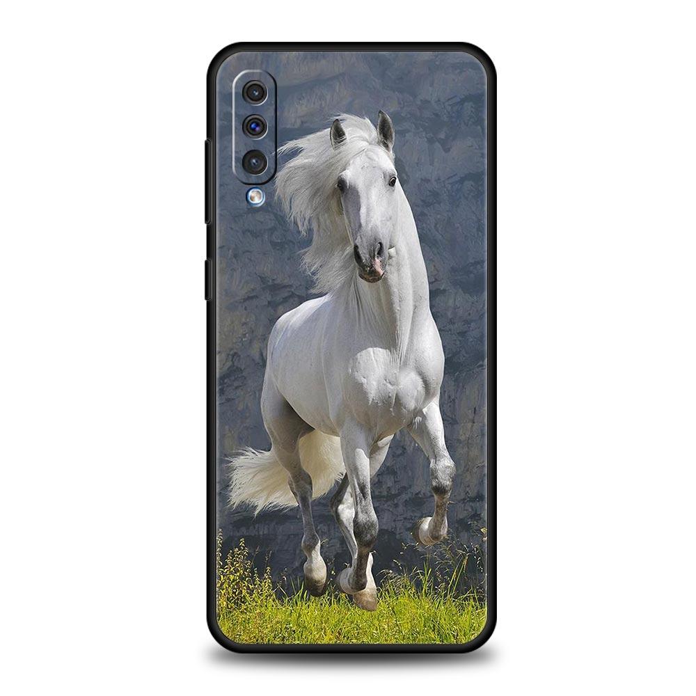 Running Horse Animal Phone Case For Samsung A54 A52 A24 A14 A50 A72 A70 A30 A40 A20S A20E A02S A12 A22 A34 A42 A32 5G A04s Cover