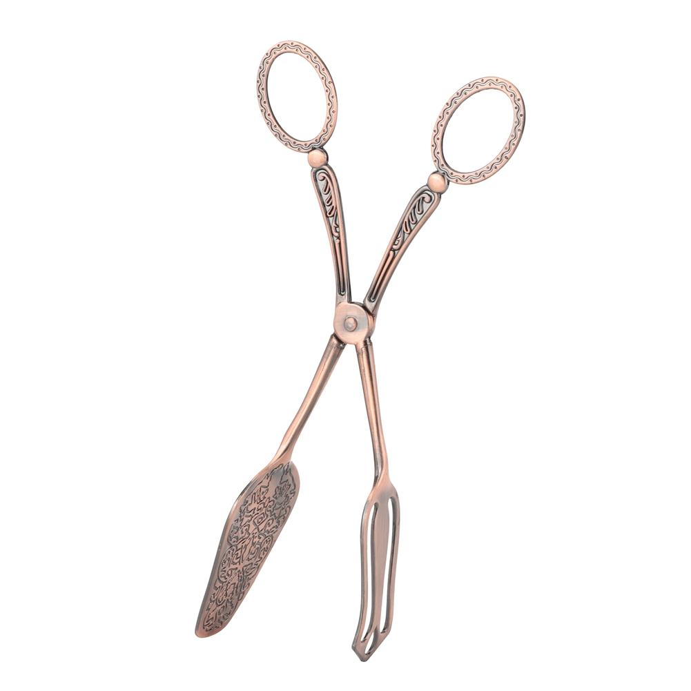 Retro Elegant Zinc Alloy Bread Tong Cooking Baking Kitchen Food Clip