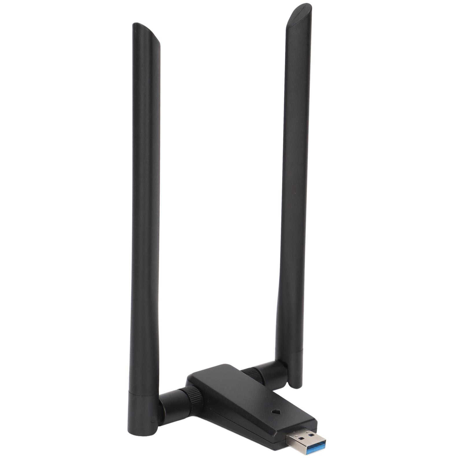 

WiFi адаптер з подвійною антеною 5dBi 802.11ac 5G 2.4G USB3.0 1200 Мбіт/с Високочутлива USB мережева карта для ноутбука, настільного ПК