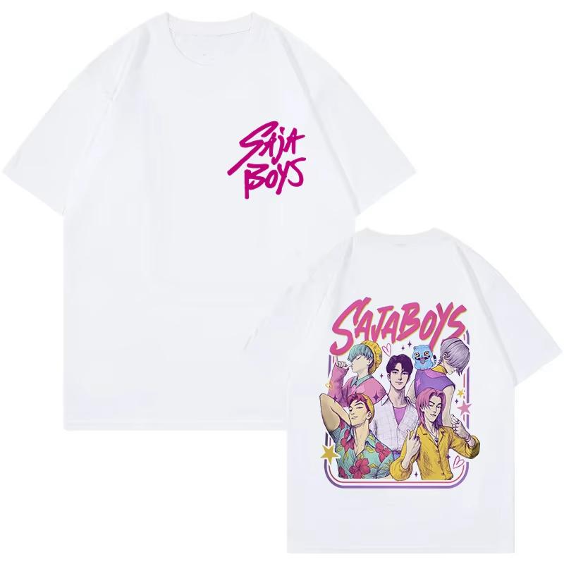 Kpop Demon Hunters Cotton Shirt Huntrix Mira Rumi Zoey Derpy Tiger Tees Gift for Men Women Saja Boys Fans Clothes Trending Tops