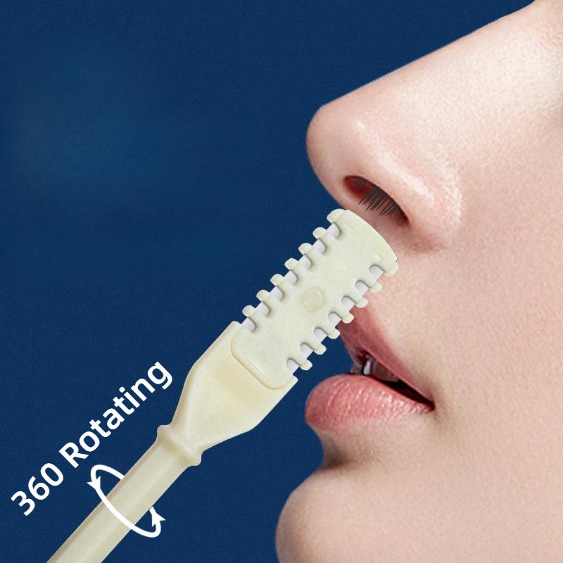 2/4/8Pcs Nose Hair Trimmer 360 Rotating Nose Hair Remover Nasal Clippers for Women Men Washable Manual Nose Hair Trimmers
