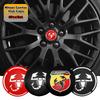 4 stuks 56 mm Auto Embleem Auto Wiel Center Naafdoppen Sticker Accessoires Voor Fiat Abarth 500e Panda Tipo FR Argo Freemont Viaggio Bravo