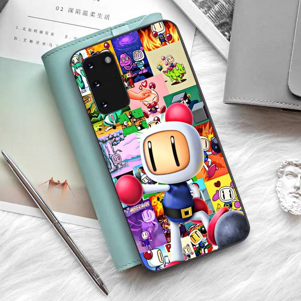 Super Bomberman Cartoon Phone Case For Samsung S 24 Fe 25 Ultra Plus 20 Lite 21 30 22 23 24 22 Ultra 5G Fundas