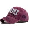 Baseball Cap Embroidery Vintage Washed Cotton Men Snapback Fashion Visor Hip Hop Hat Adjustable For Spring Autum Big Digit 1985 Minimalist