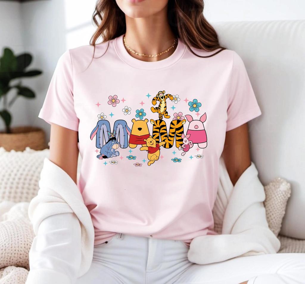 2026 Summer WinniethePooh Graphic Tshirt Unisex Unisex Fashion Cotton Quality Casual Loose Short Sleeve Classic Unisex