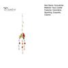 Colorful Light Catching Decor Cardinals Faux Crystals Suncatcher, Hanging Sun Catcher for Windows, Bird Wind Retro Chime Garden Chimes with