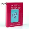 Excited Exhausted Game of Poker Romantic Date Night Ideas Couples Drinking Game 2 Players Adult Party Card Game for Couples