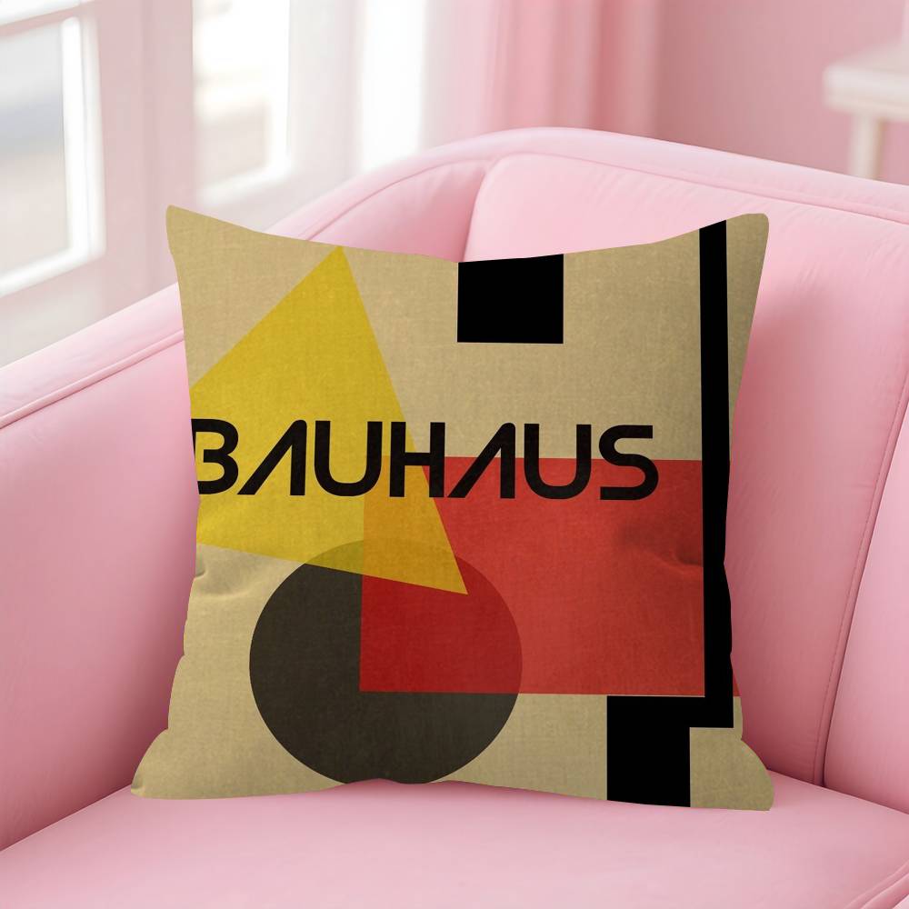 Abstract Bauhaus Style Geometric Picture Cushion Cover Car Throw Pillow Case For Sofa Car Christmas Gift