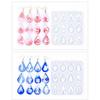 Set of 4 Christmas Inspires Earring Epoxy Mold Customized Earring Pendant Mold for Craft Enthusiasts Jewelry Making Tool