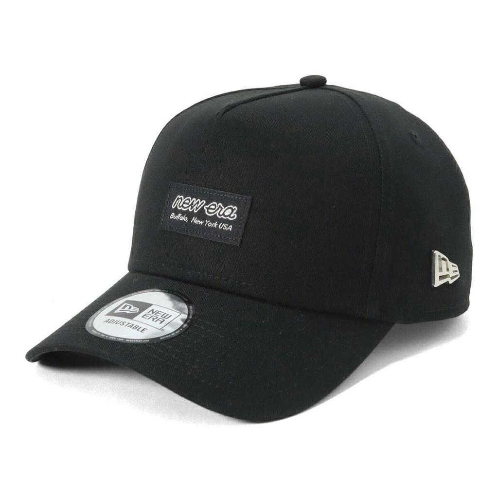 New Era Cap 9FORTYA-FRAME Metal Flag Logo Badge Cotton BlackMetallic Silver FREE 940AF METAL FLAG BLK SIL 251 14388669 NER36C5107