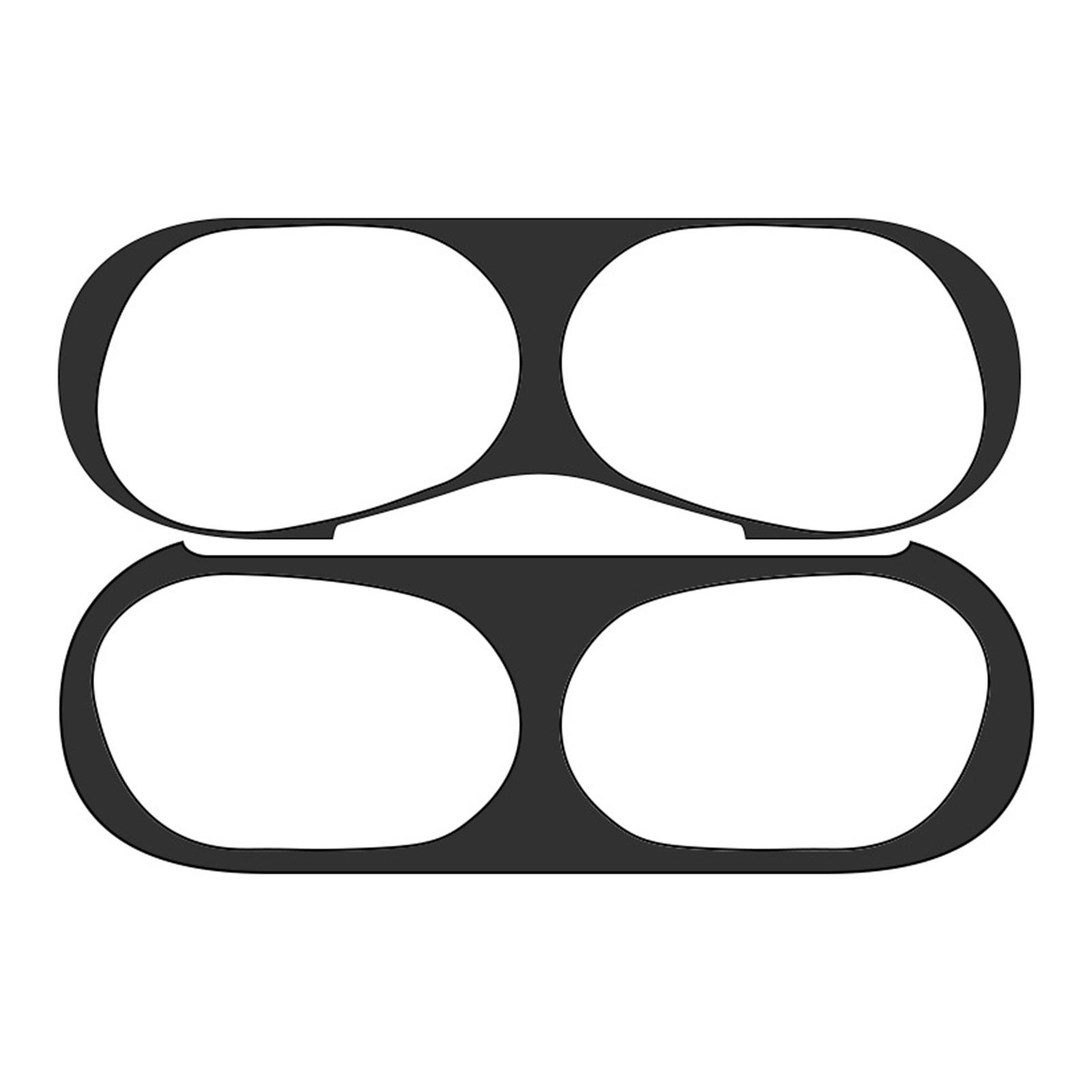 

Наклейка на чехол для наушников AirPods Pro 2nd Gen Earbuds Cover Box Guard Stickers Несколько цветов чёрный