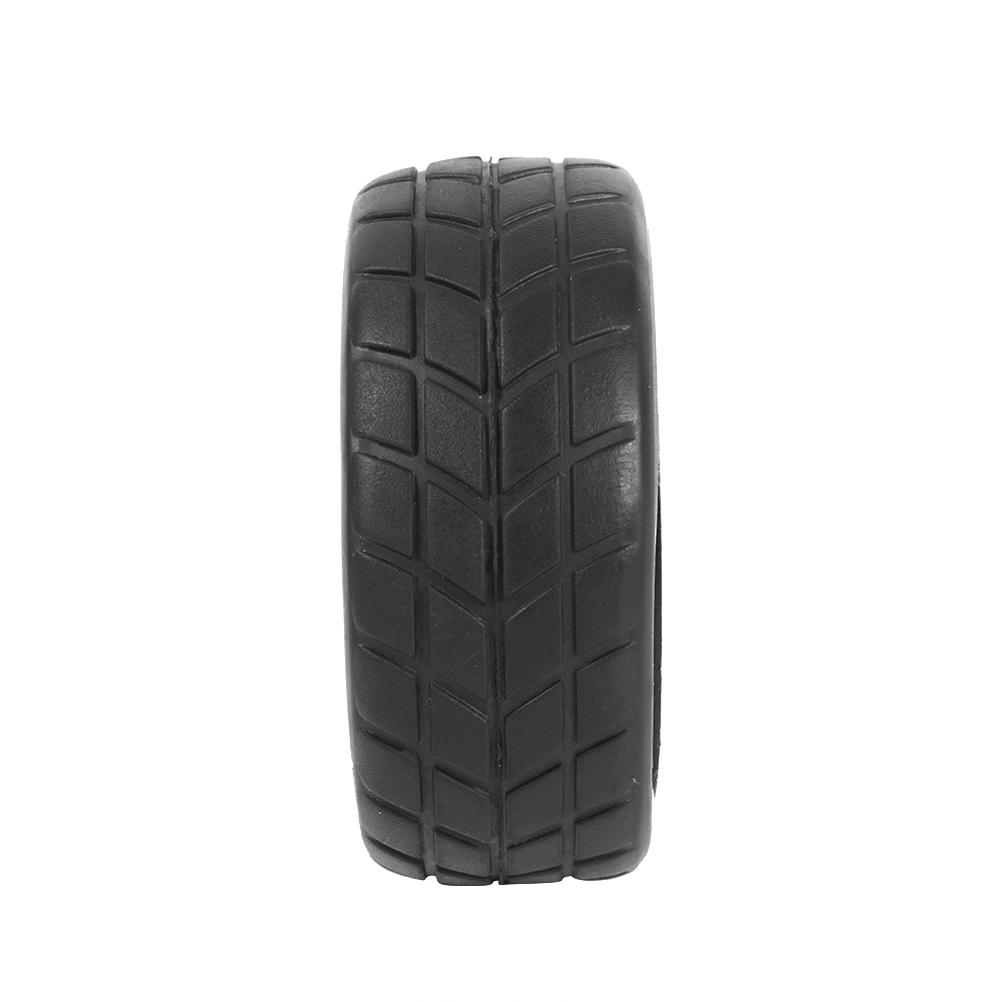 New 4Pcs Black Rubber Tires & Wheel Rims High Grip Tyre For HPI HSP On Road RC Car