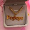 Collana con Nome Personalizzato Uomo Stile Punk Catena a Scatola Acciaio Inossidabile Collana Personalizzata Ciondolo Arewa Firma Gioielli Personalizzati Regalo